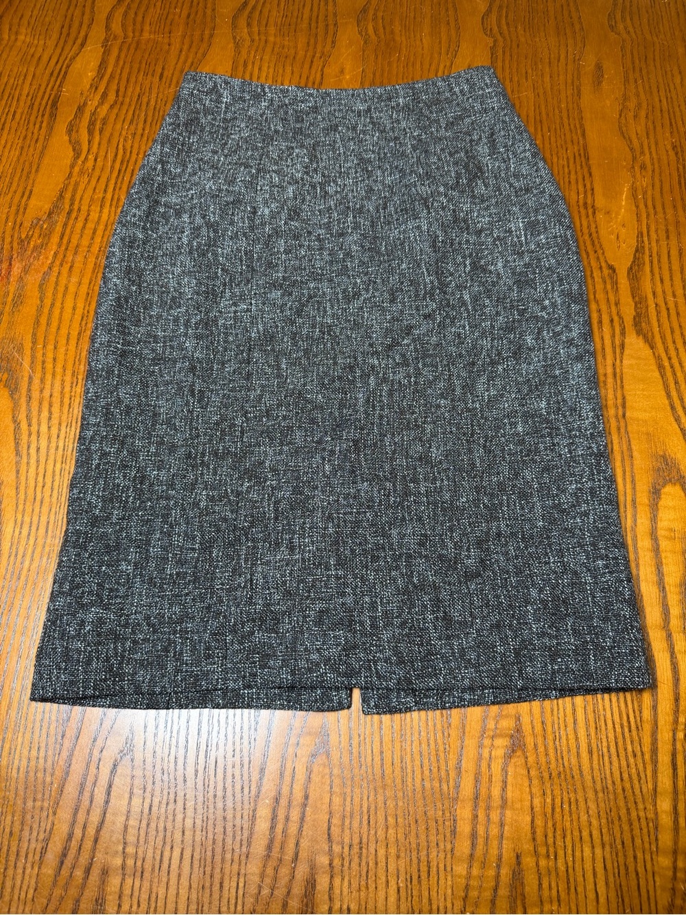 Banana Republic Women’s Size 4 Wool Blend Pencil Skirt Black Gray Lined Career